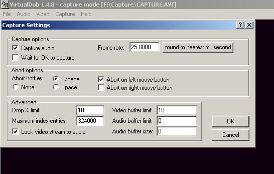Capture Settings